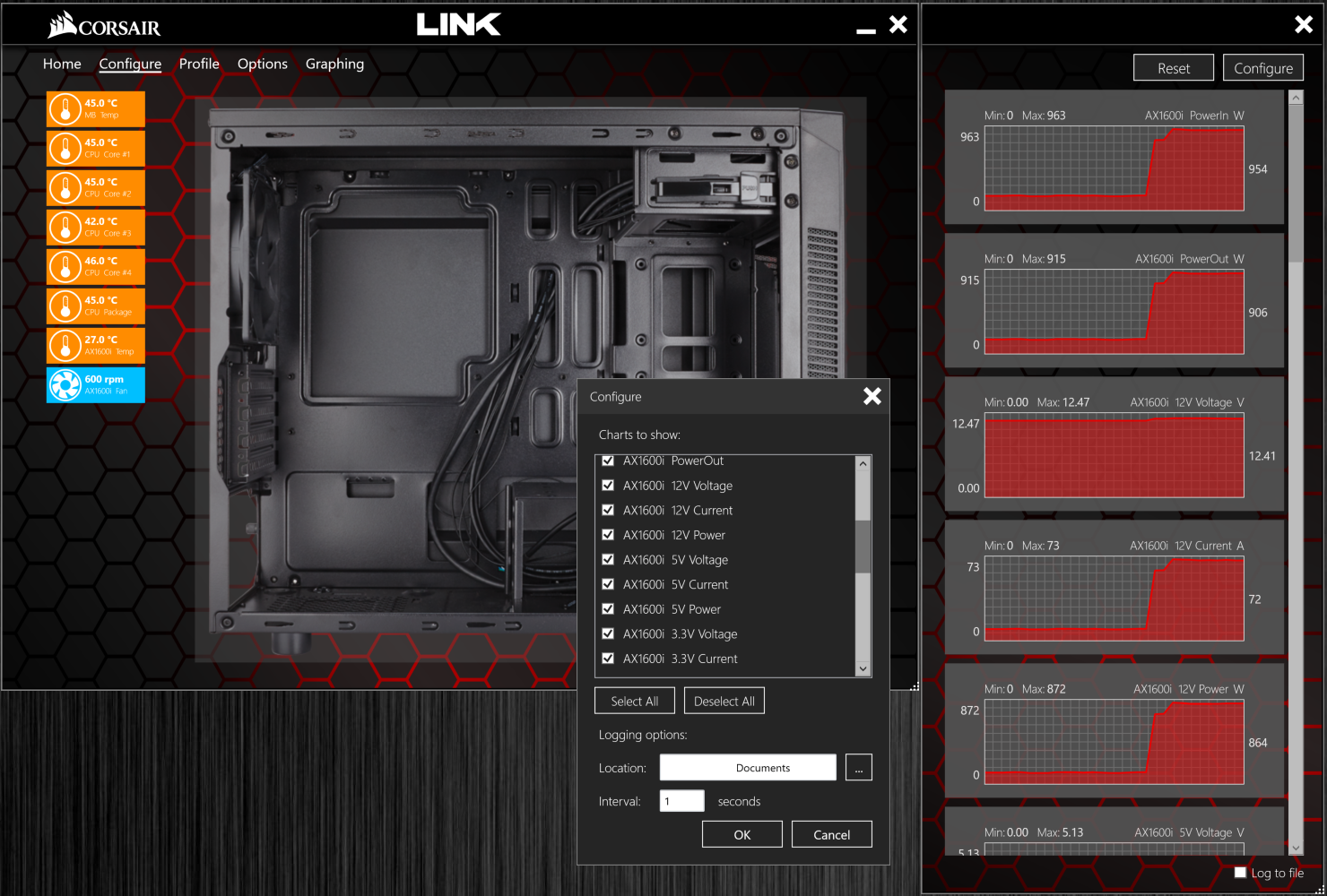The Corsair Link Software The Emperor of Efficiency: Corsair's AX1600i PSU (Review)