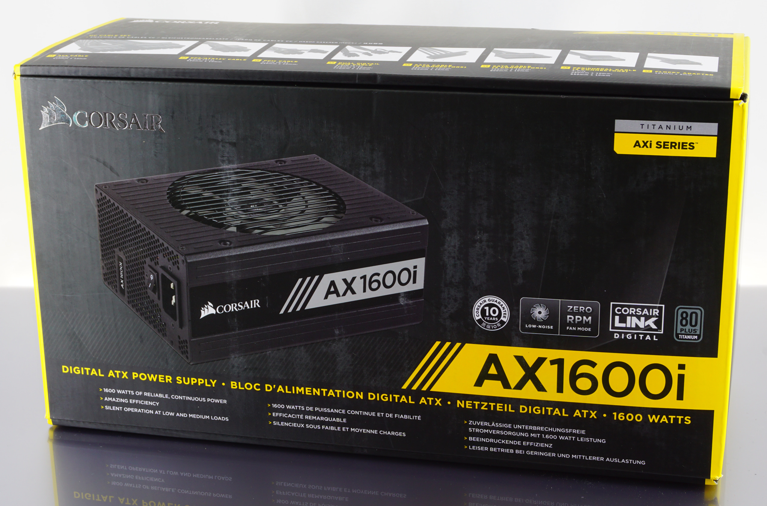 Corsair AX1600i 1600 Watt 80 Plus Titanium ATX Fully Modular Power