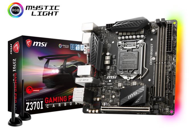 Sea please confirm Chair The MSI Z370I Gaming Pro Carbon AC (mITX) Motherboard Review: Balanced  Gaming Diet
