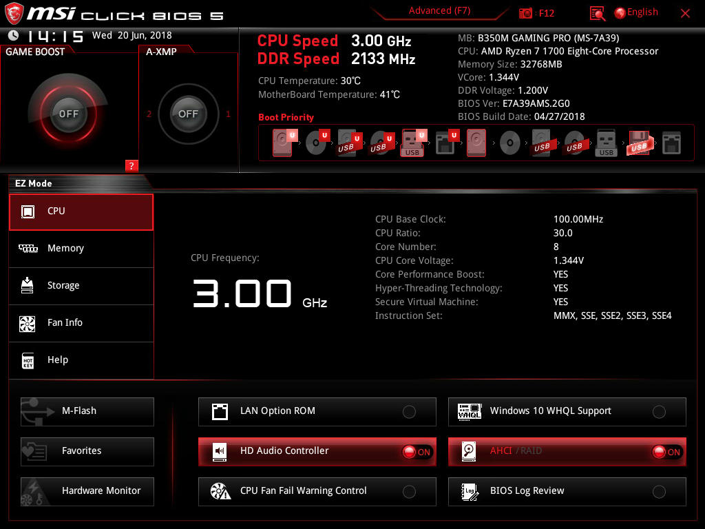 msi game boost and xmp