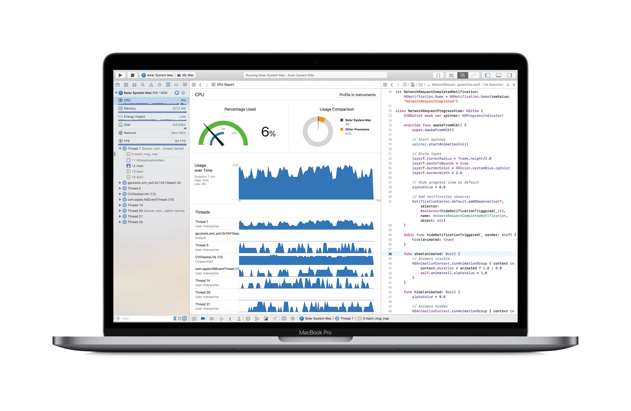 macbook pro 2018 cpu