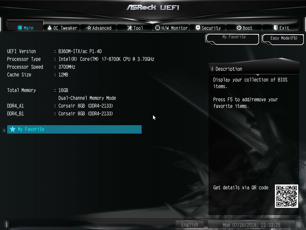 BIOS and Software - The ASRock B360M-ITX/ac Motherboard Review 