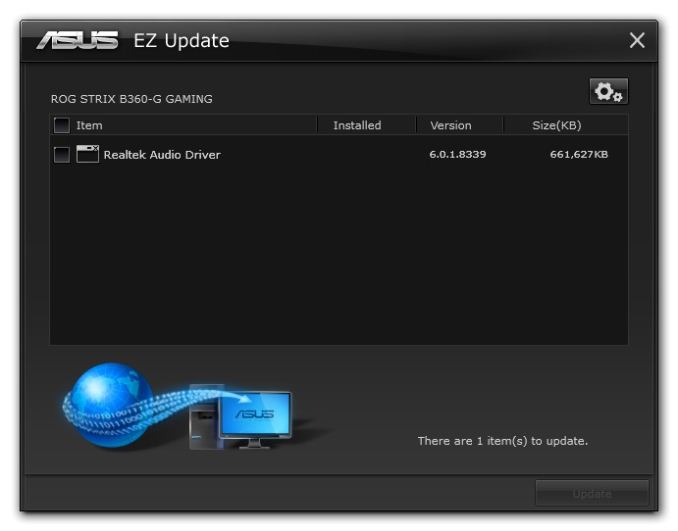 display menu for asus republic of gamers