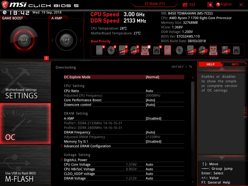 Overclocking - The B450 Tomahawk Motherboard Review: More Missile Than