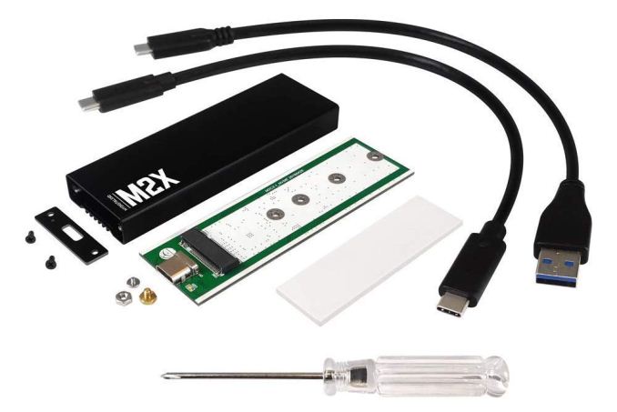 MyDigitalSSD M2X Portable USB 3.1 Gen 2 M.2 PCI Express SSD External Enclosur... 