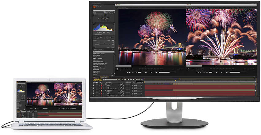 Philips 328P6VU Professional 4K Display: DisplayHDR 600, USB-C, GbE