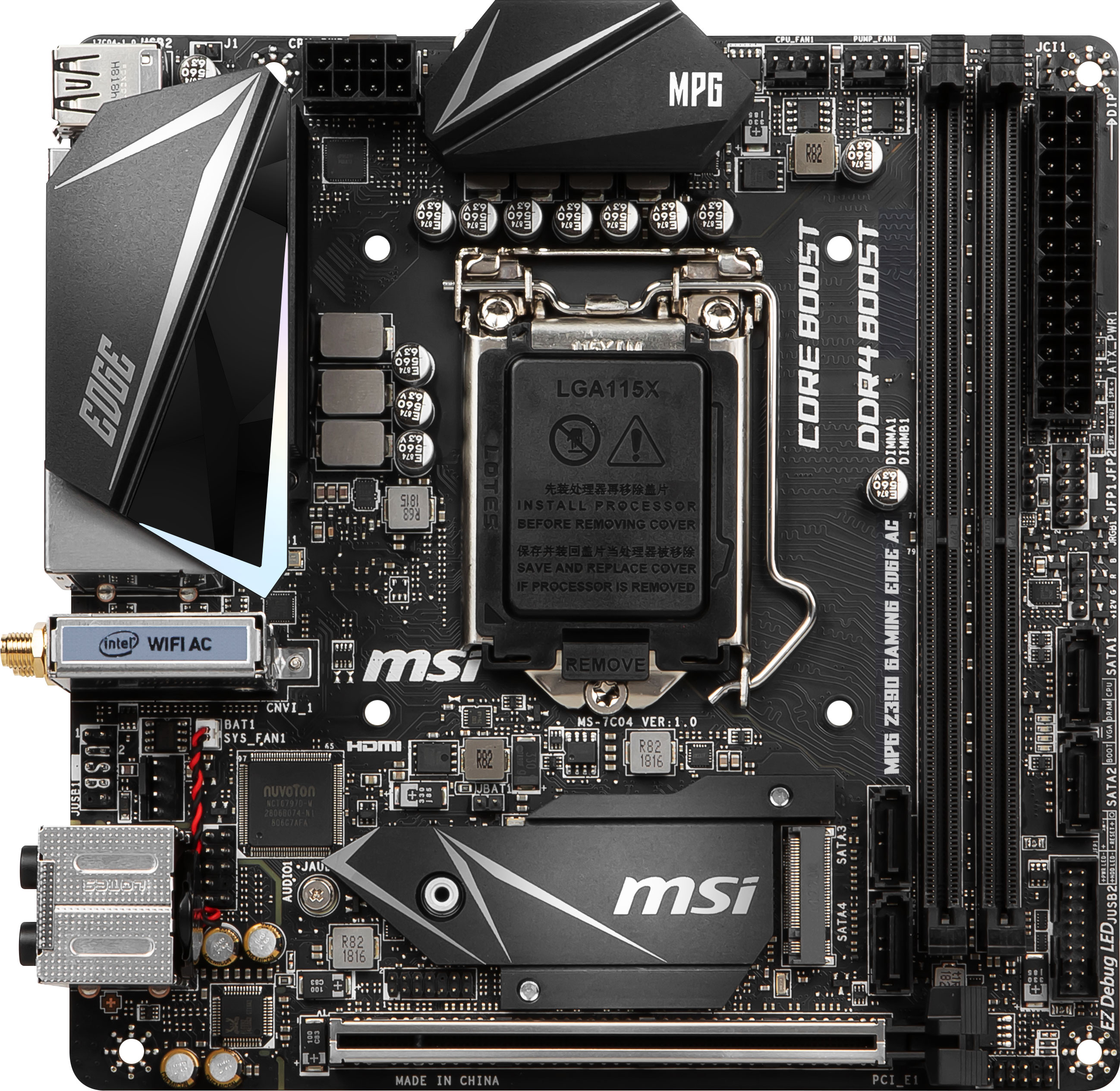 MPG Z390I Gaming Edge AC - Intel Motherboard Overview: Motherboards