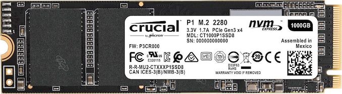 Crucial's First NVMe SSD: P1 M.2 With QLC NAND