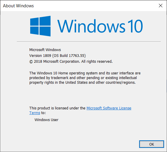 october update windows 10 1809