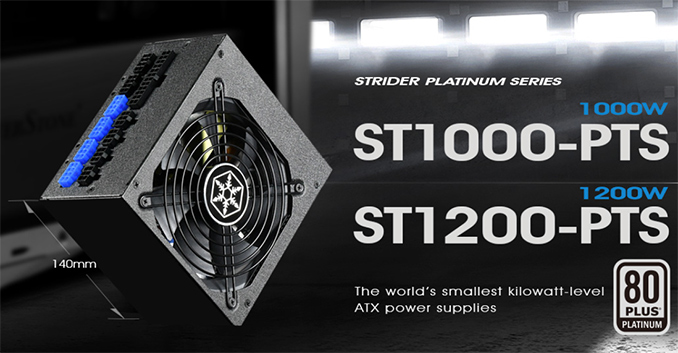 SilverStone Shrinks Depth of Strider Platinum PTS PSUs: 1.2kW at 140mm