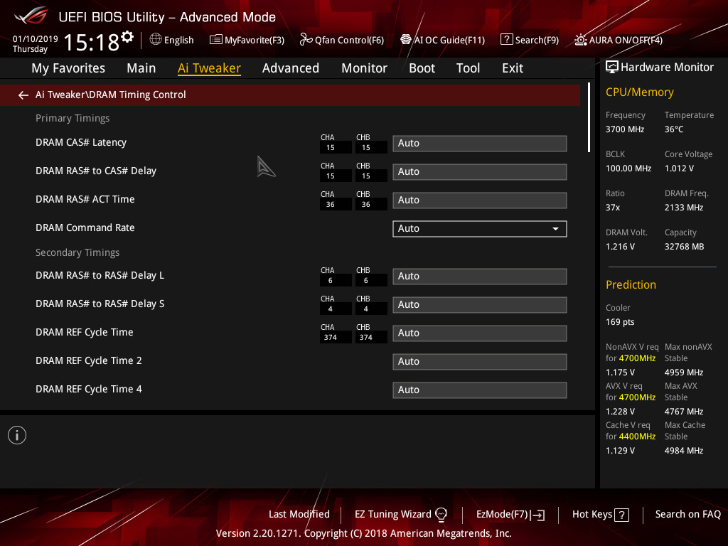 display menu for asus republic of gamers