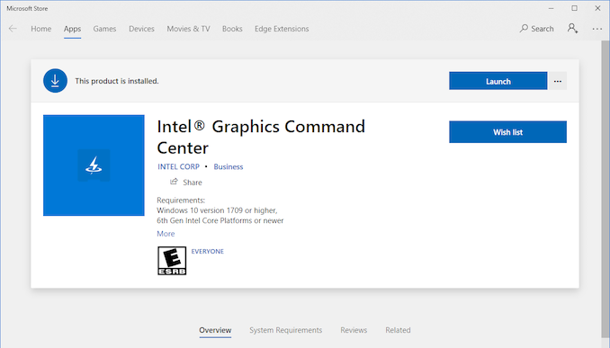 install intel graphics command center