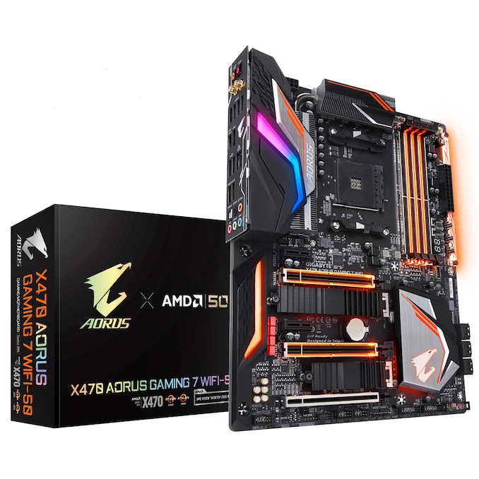 GIGABYTE X470 Aorus Gaming 7 WiFi-50 Motherboard Launched: Celebrating AMD's 50th Anniversary