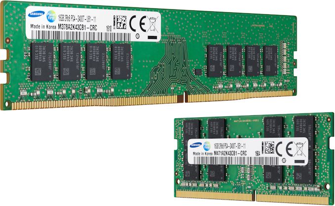 Samsung Samples 32 Gb DDR4 Memory Chips