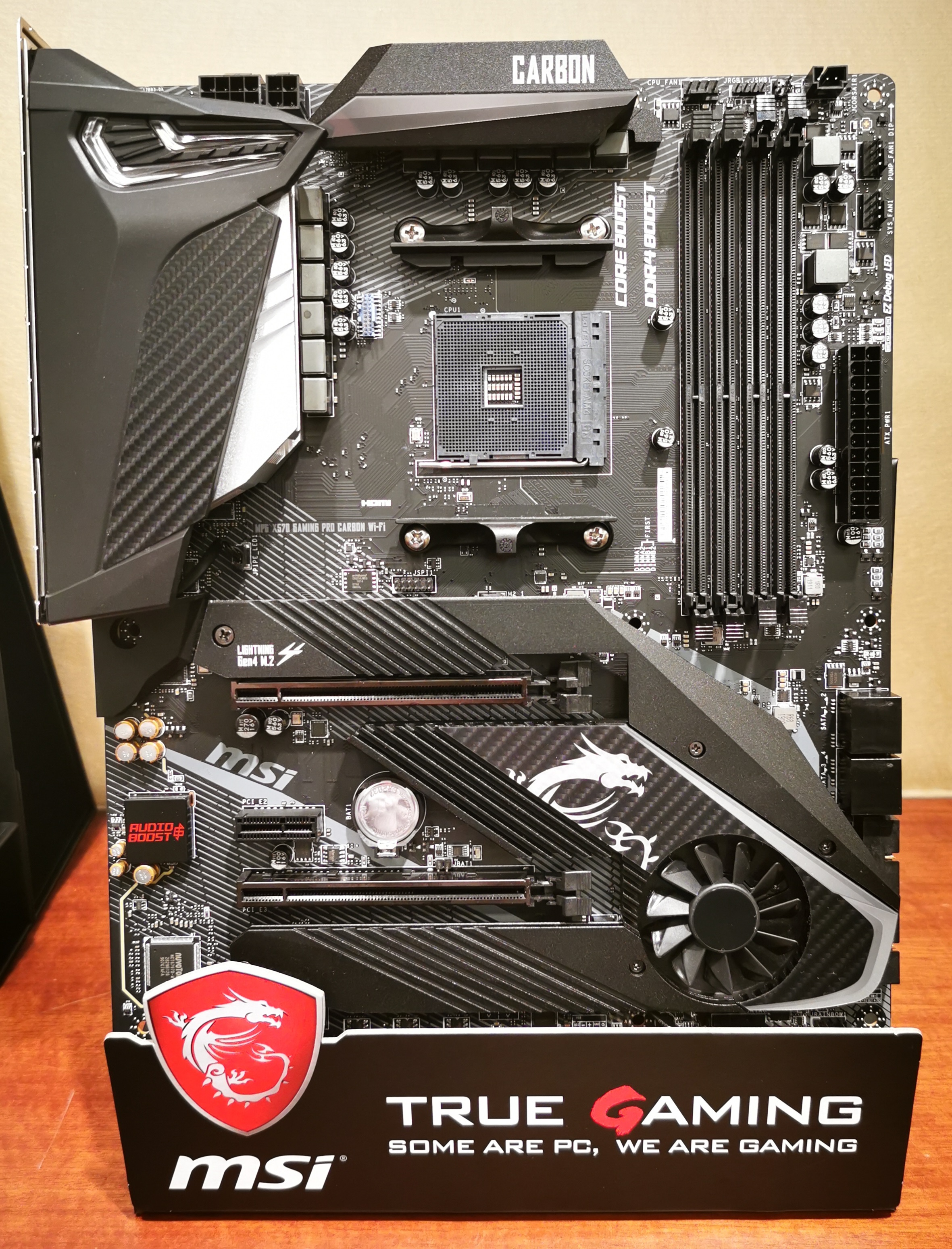 The MSI MPG X570 Gaming Pro Carbon WIFI Motherboard: Two PCIe 4.0