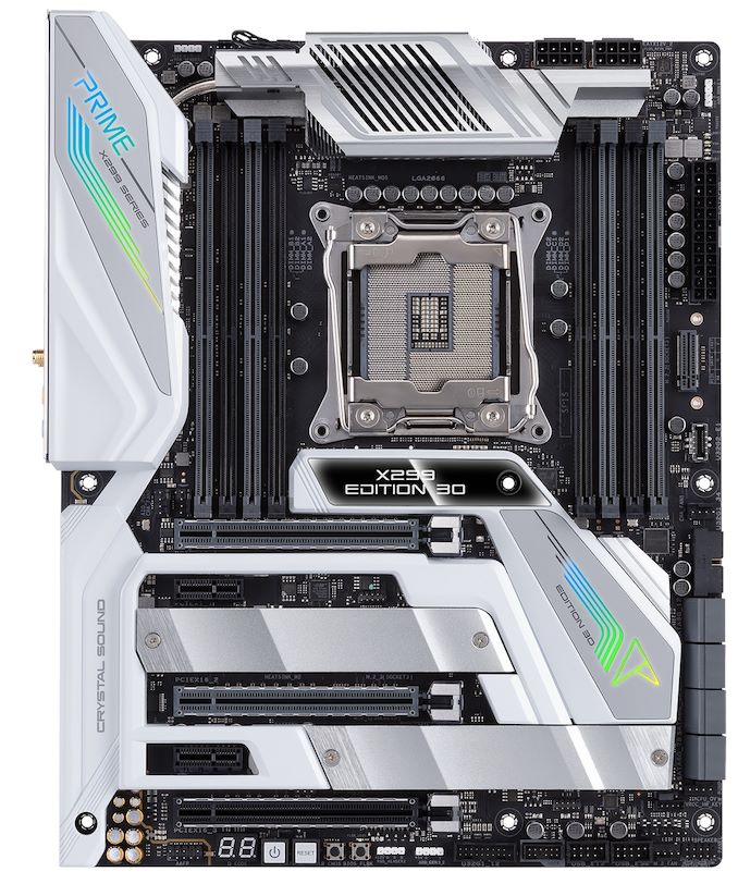 The ASUS Prime X299 Edition 30 Motherboard: 30 Years of ASUS, now with OLED