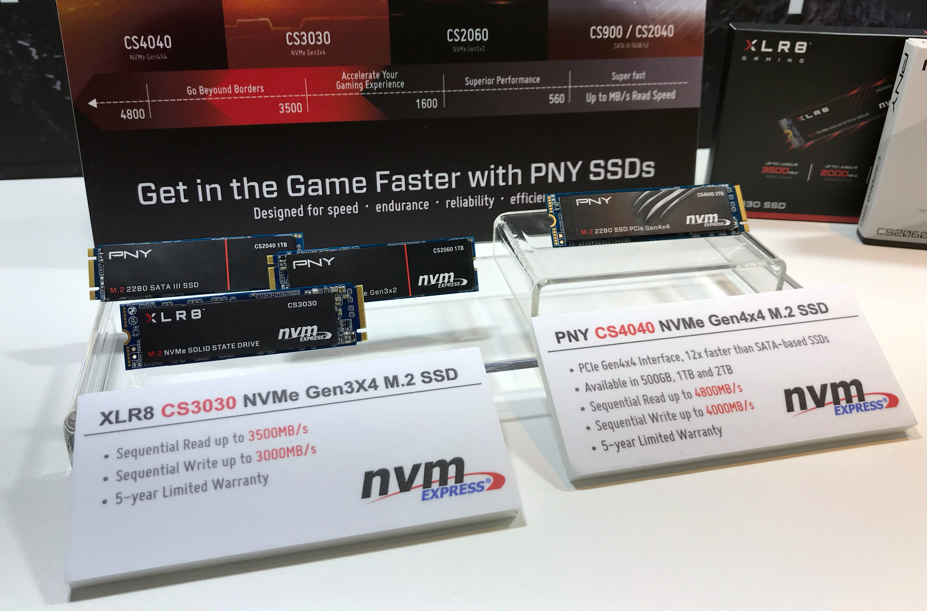 PNY 2 TB XLR NVMe SSD: PCIe 4.0 x4, Up to 4.8 GB/s