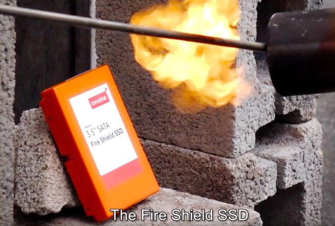 Innodisk Unveils Fire Shield SSD: Withstands 800°C Temperature & Direct Flames