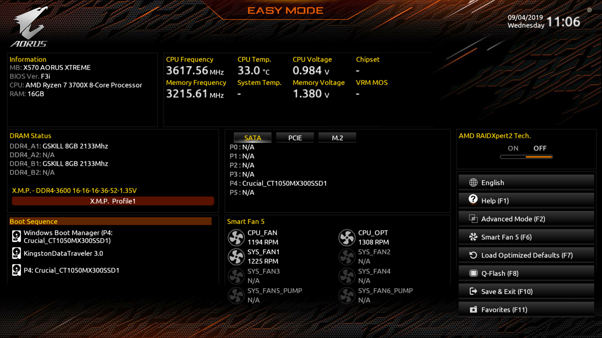 Bios And Software The Gigabyte X570 Aorus Xtreme Motherboard Review Fanless Am4