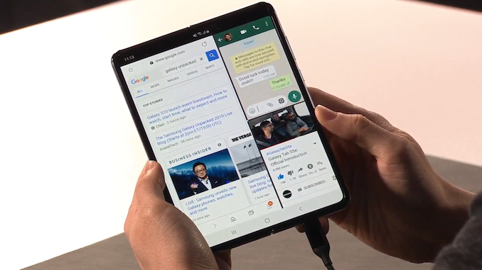 Samsung galaxy fold online space silver