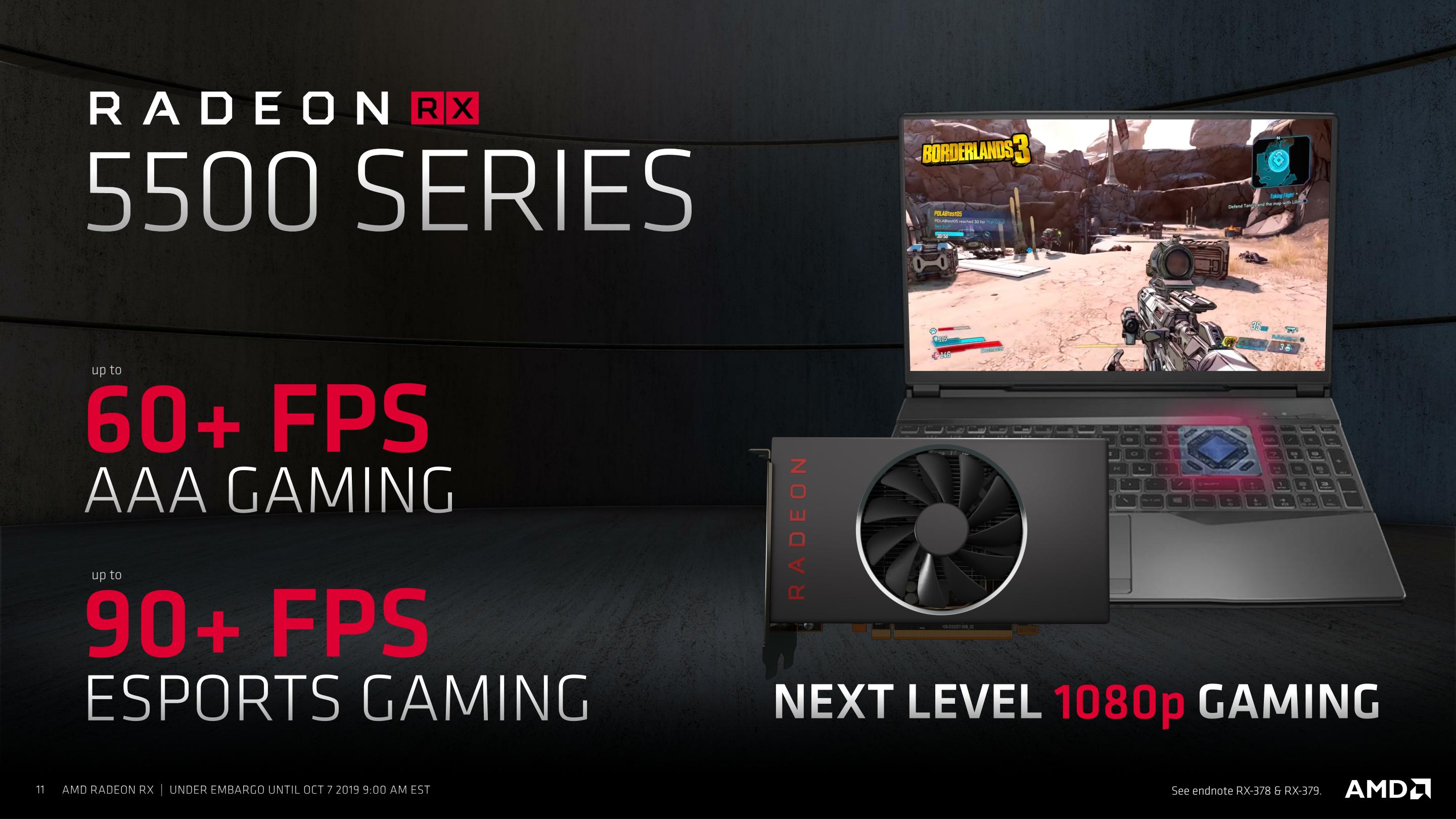 Amd Announces Radeon Rx 5500 Series 1080p Gaming For Desktop Mobile Coming This Quarter
