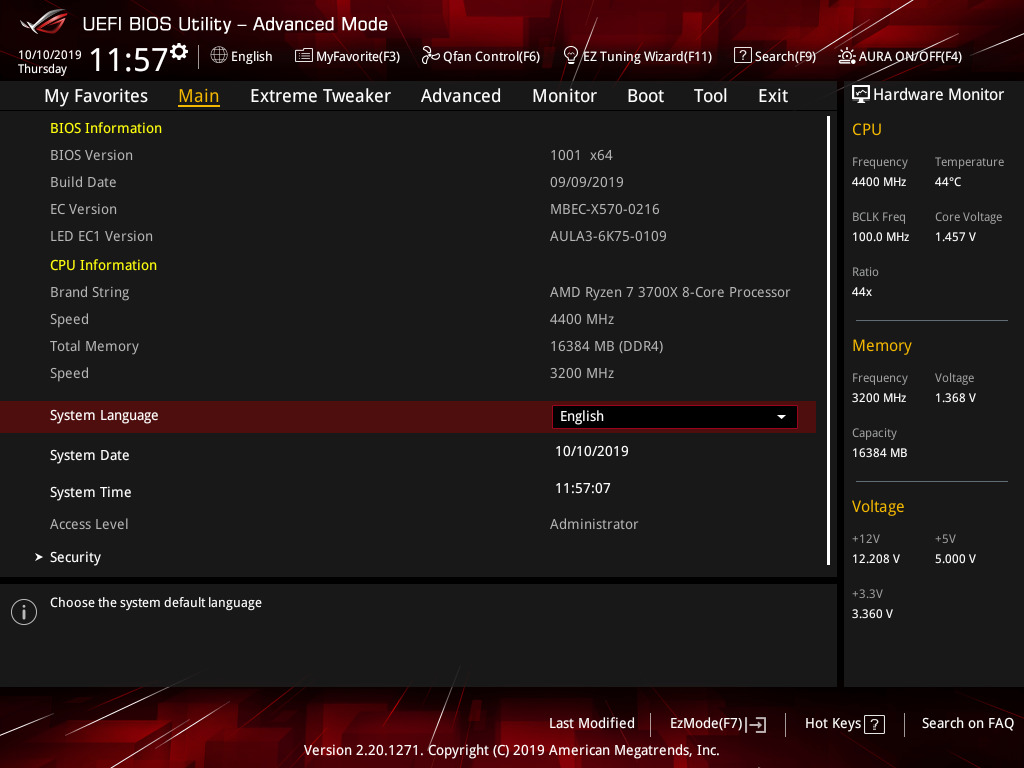 Bios And Software The Asus Rog Crosshair Viii Impact A Sharp 430 Impulse On X570