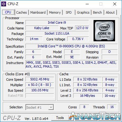 Vochtig Decoratie Parel The Intel Core i9-9900KS Review: The 5 GHz Consumer Special