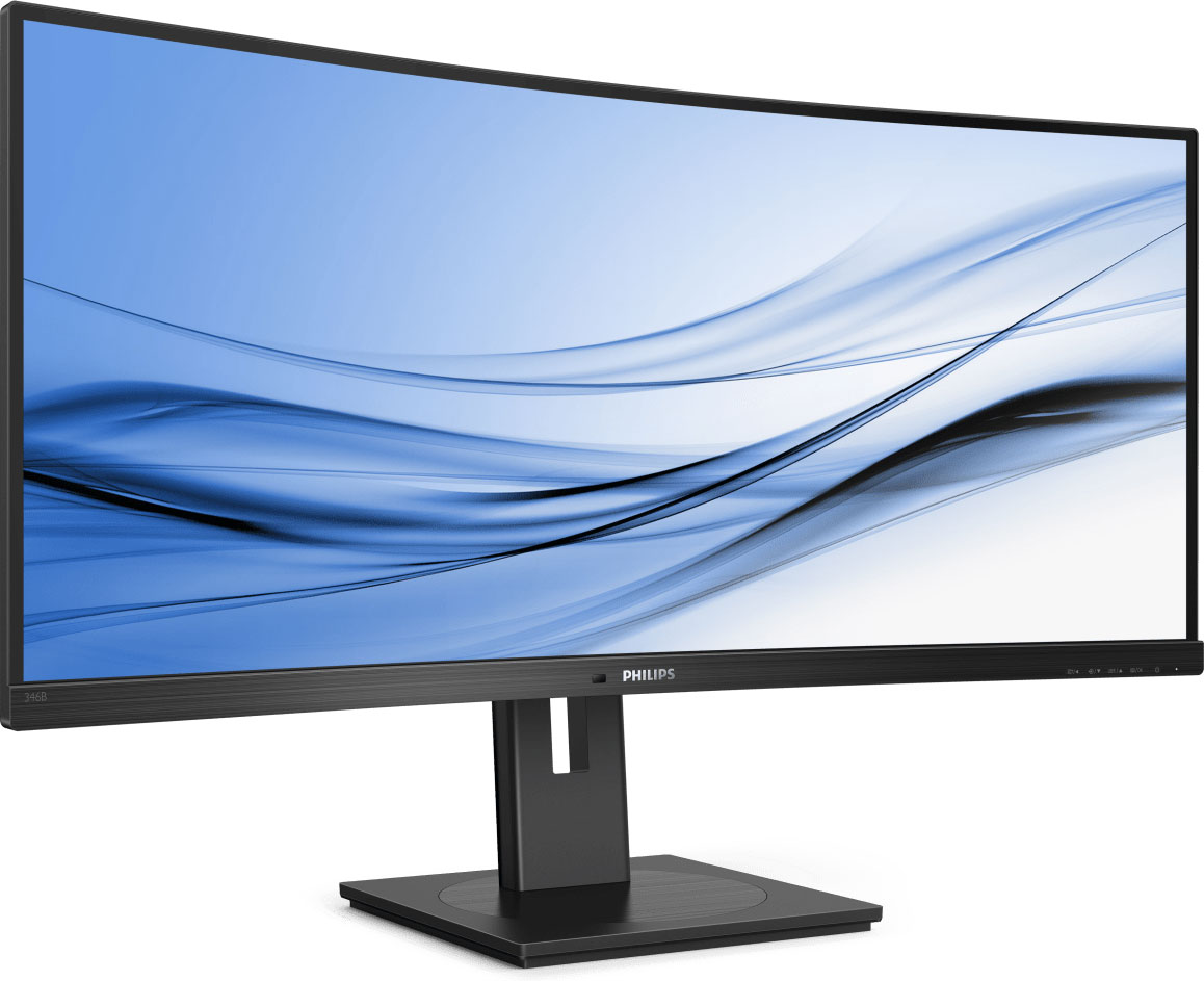 mock Integrate mix Philips Reveals 346B1C 34-Inch 100 Hz Curved UltraWide Monitor with USB-C  Docking