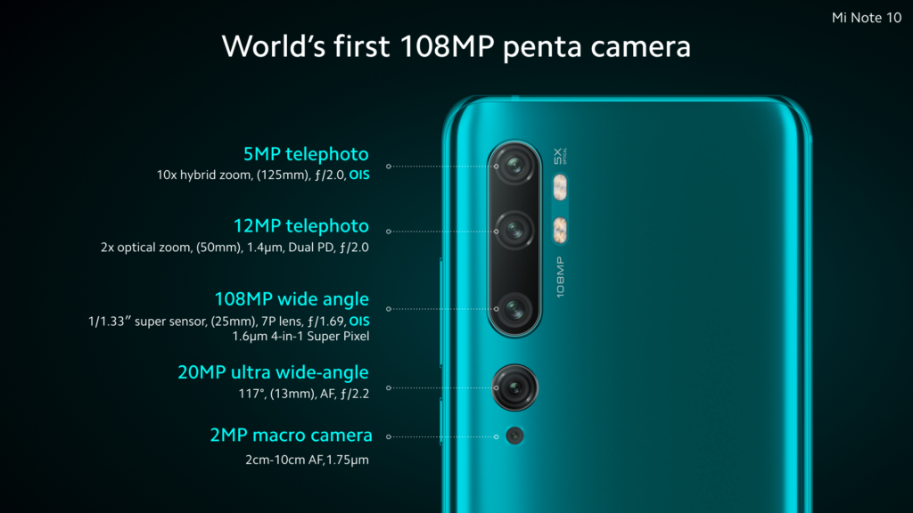 note 10 front camera