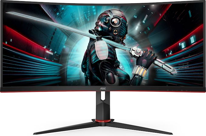 Aoc Reveals Two 34 Inch Curved Gaming Monitors Up To 144 Hz Freesync
