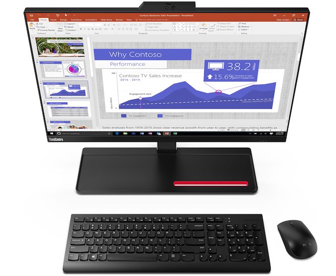 Lenovo's 23.8-Inch ThinkCentre M90a AIO PC: 10th Gen Core, Radeon 625,  PrivacyGuard Screen