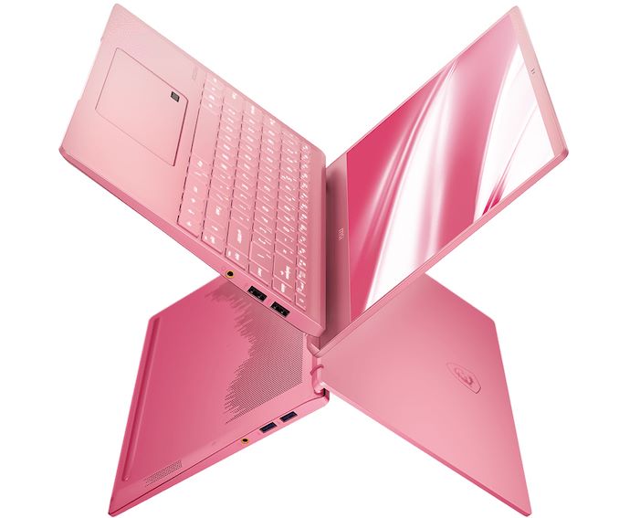 MSI's Prestige 14 Laptop Rose Pink w / 6-Core CPU & GeForce GTX 4