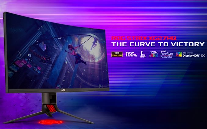 ASUS Launches ROG Strix XG27WQ Curved 165Hz Monitor: FreeSync