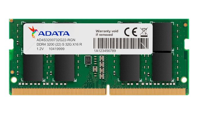 ذاكرة ADATA الجديدة بسعة 32 جيجابايت DDR4-3200 SO-DIMM ، مثالية لـ Ryzen Mobile 104