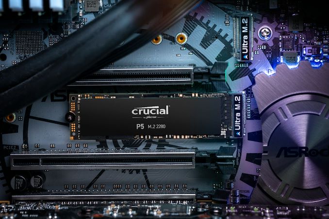 تعلن Crucial عن محركات الأقراص P5 و P2 NVMe SSD: الذهاب إلى المنزل من أجل المستوى الراقي 36