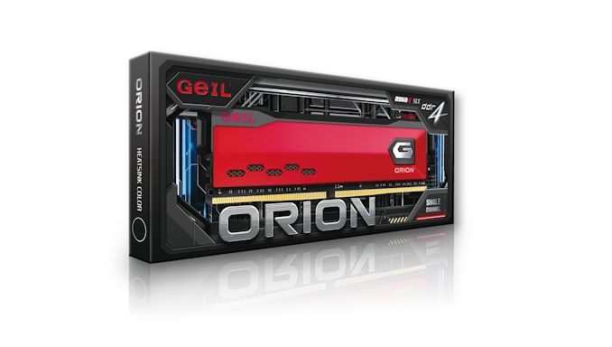 GeIL Unveils Orion Series Memory, Up to DDR4-4000 with 32 GB