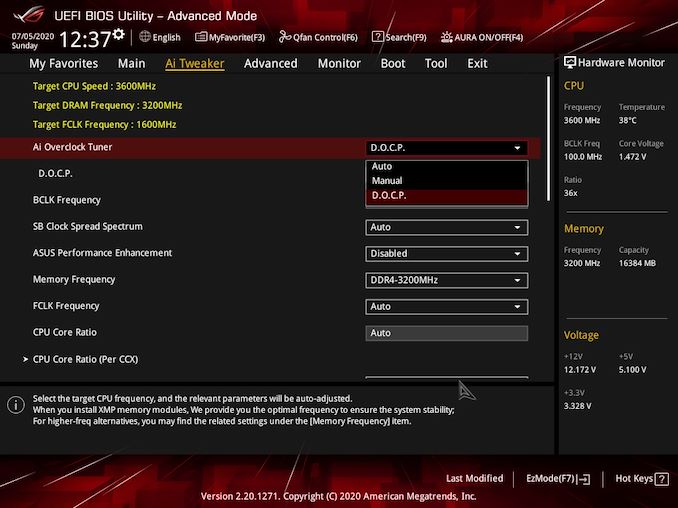 BIOS And Software - The ASUS ROG Strix B550-F Gaming Wi-Fi Motherboard