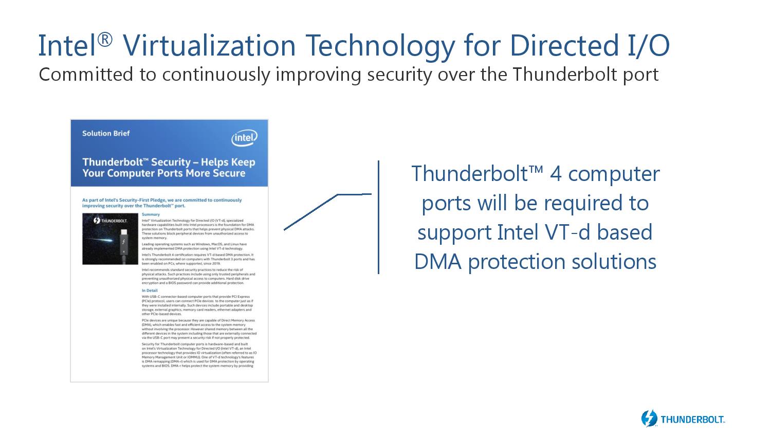 Intel Thunderbolt 4 Update Controllers And Tiger Lake In