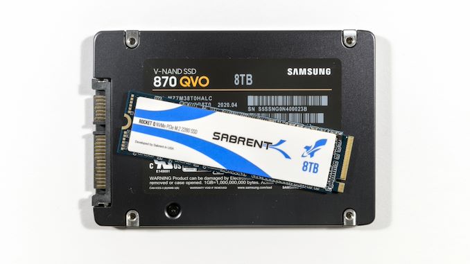 Easygoing near Maori QLC Goes To 8TB: Samsung 870 QVO and Sabrent Rocket Q 8TB SSDs Reviewed