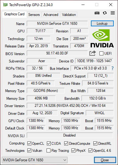 Gpu gtx 1650 discount ti