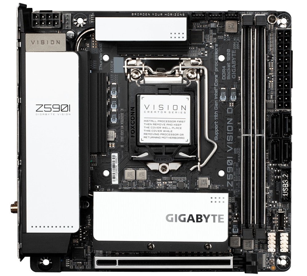 GIGABYTE Z590I Vision D - The Intel Z590 Motherboard Overview: 50 ...