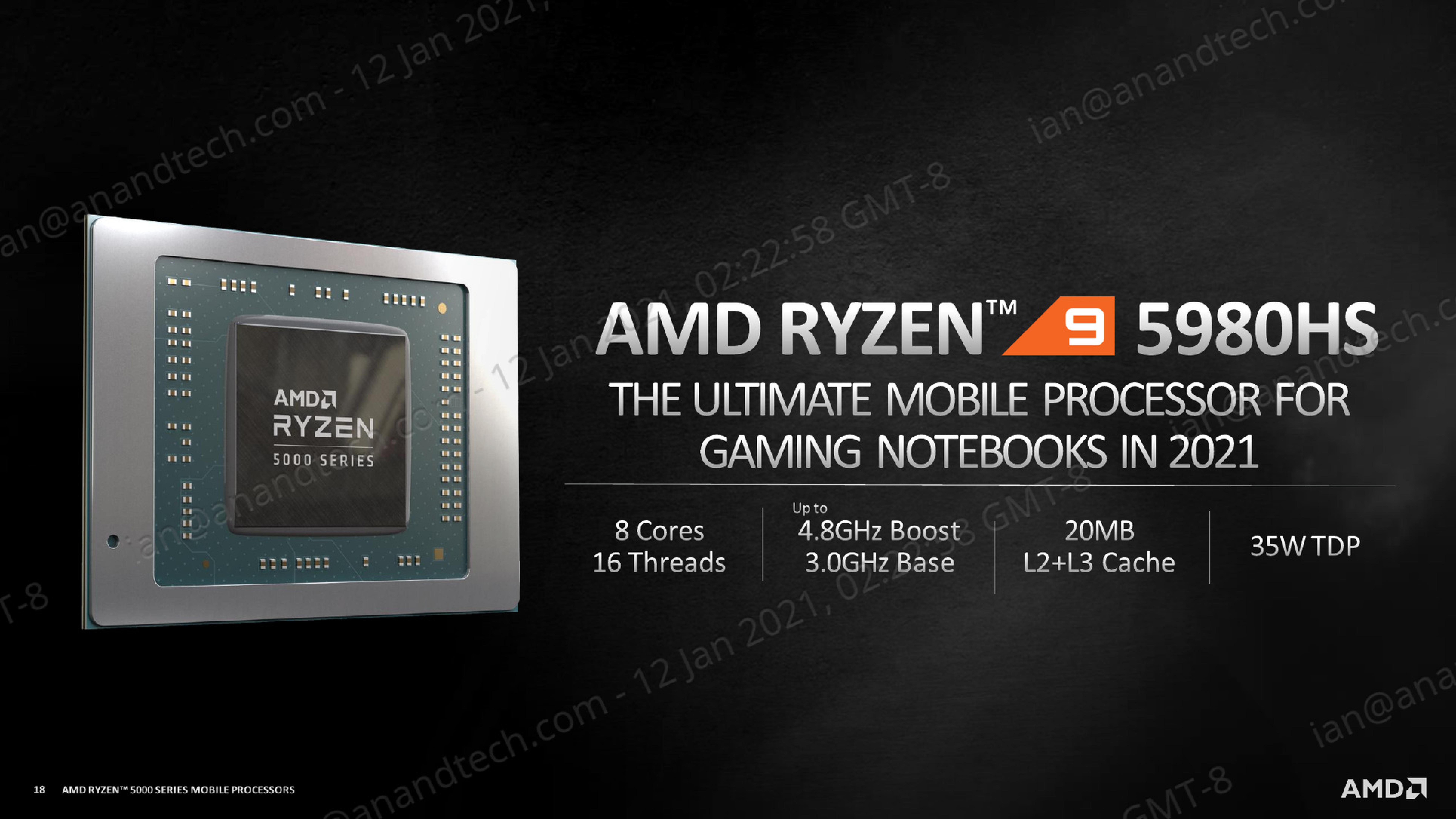 limoen Krijgsgevangene twist AMD Launches Ryzen 5000 Mobile: Zen 3 and Cezanne for Notebooks
