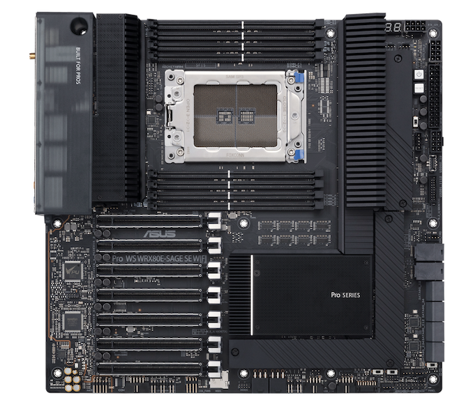 ASUS Pro WS WRX80E-SAGE SE WIFI Announced: A Motherboard for AMD Threadripper Pro