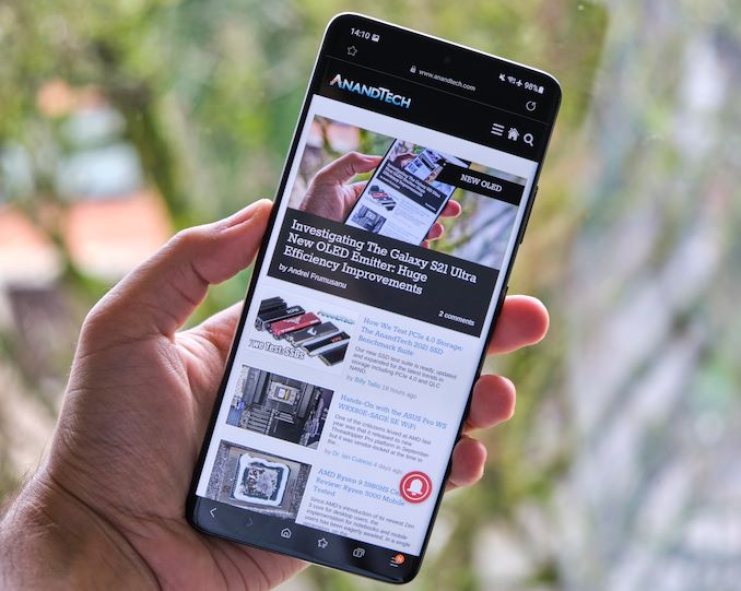 Investigating The Galaxy S21 Ultra New Oled Emitter Huge Efficiency Improvements