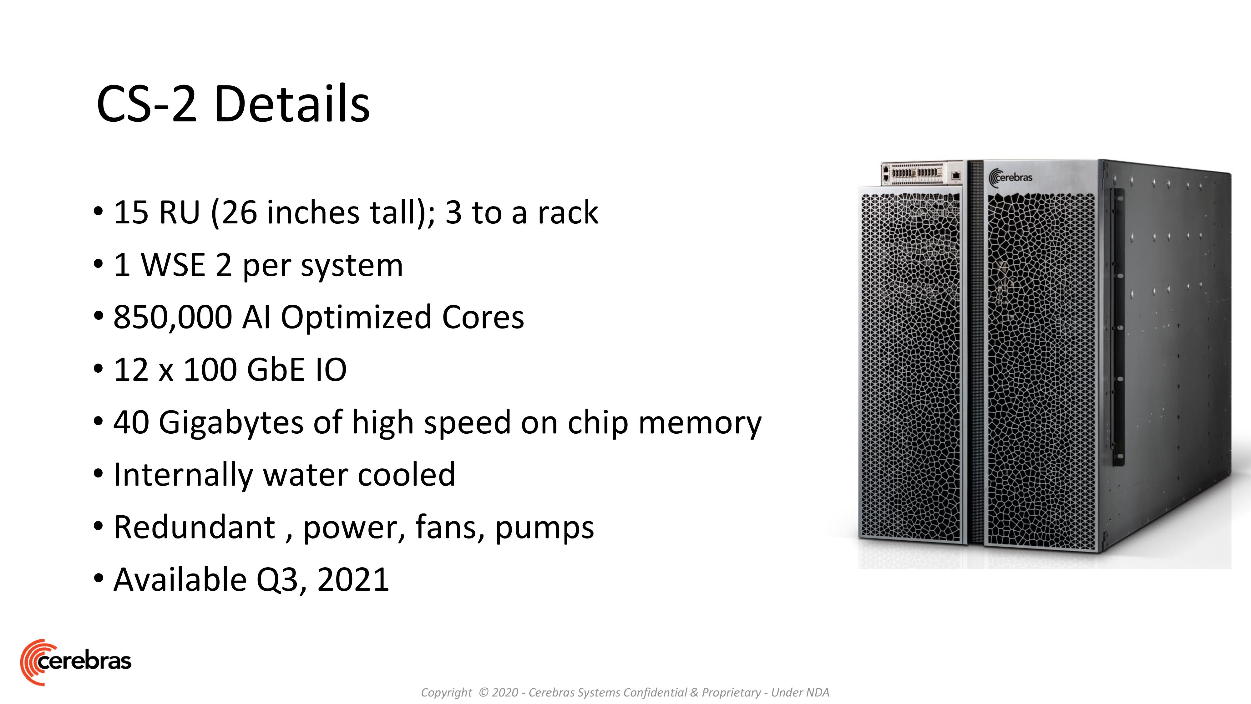 Cerebras Unveils Wafer Scale Engine Two (WSE2): 2.6 Trillion Transistors,  100% Yield