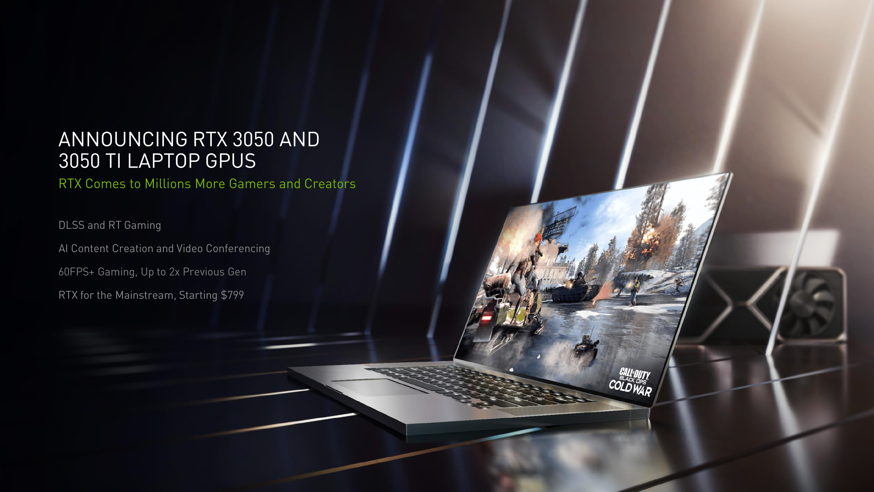 NVIDIA Launches and RTX 3050 Ti for Laptops