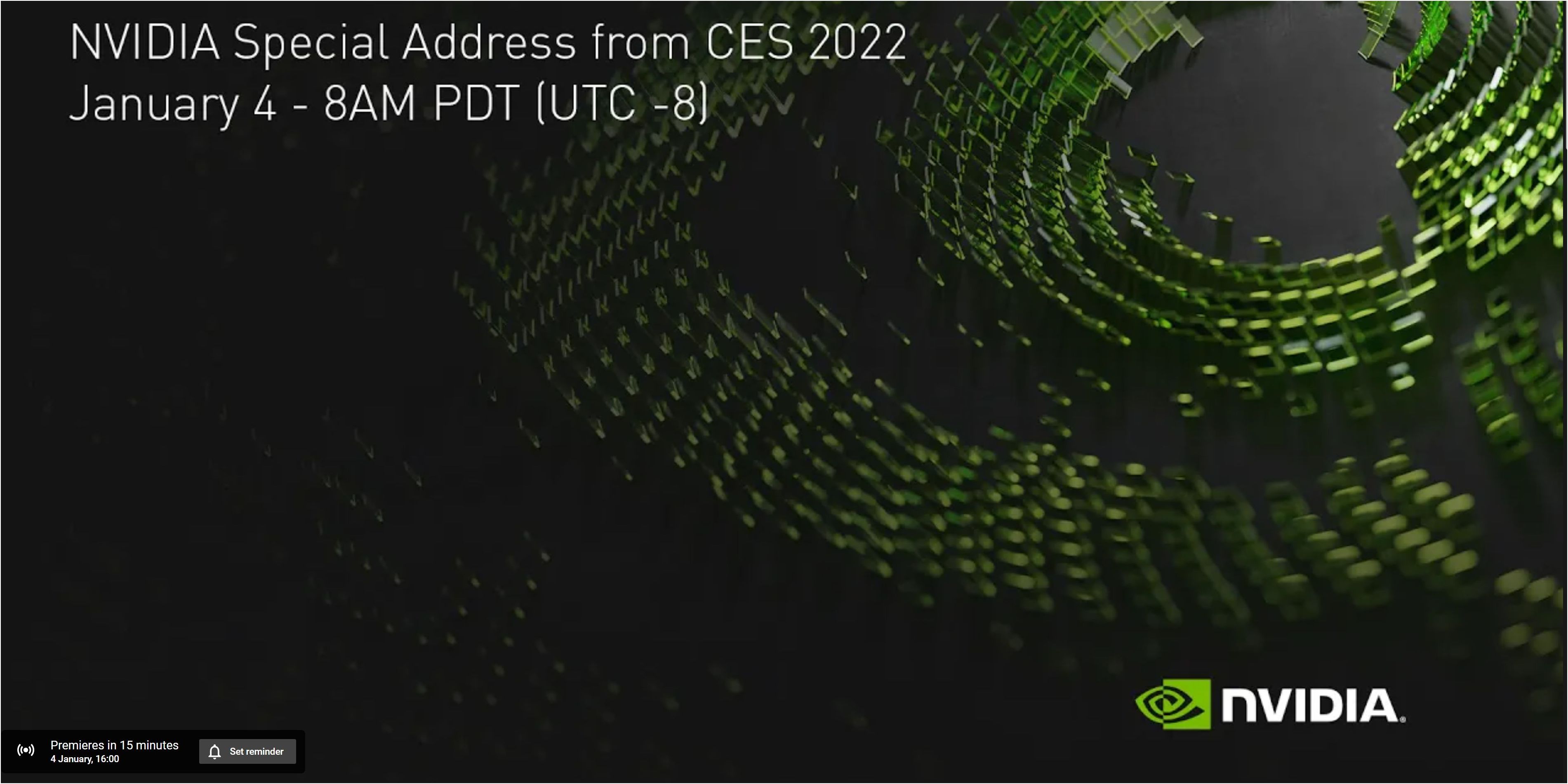 NVIDIA Keynote and SVP GeForce Jeff Fisher at CES 2022: Live Blog (8am PT,  16h00 UTC)