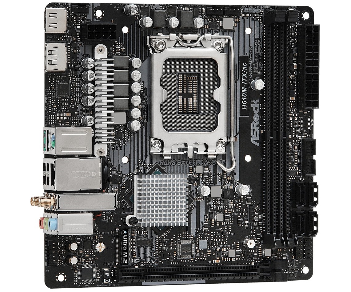 Asrock B660M-ITX/ac ITX Intel第12世代 対応 - PCパーツ