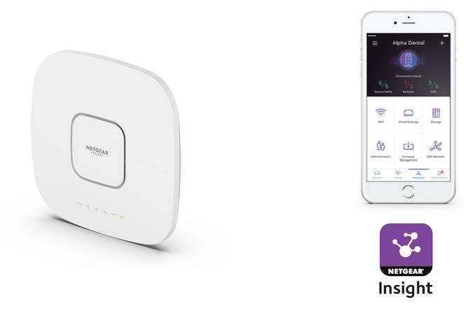 NETGEAR Point d’accès WiFi 6E POE++ (WAX630E) - WiFi 6E Tri Bandes AXE7800  | Borne WiFi 6E | Port Ethernet 2,5 G | Gestion à Distance via Insight 