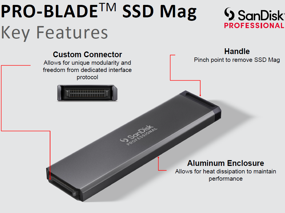 SanDisk Professional PRO-BLADE SSD Mag 2To